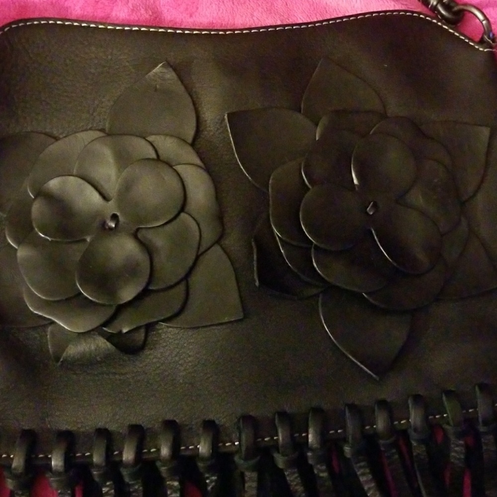 Black leather bags